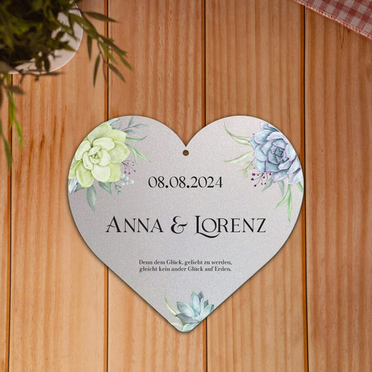 Hochzeits-Herz: Blumen I Dekoherz Craftbrothers