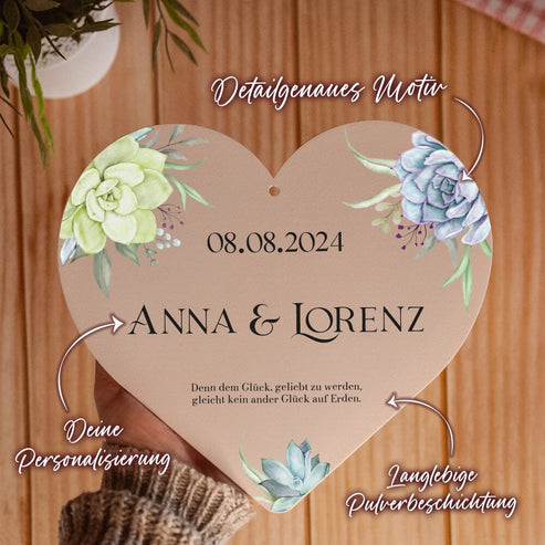 Hochzeits-Herz: Blumen I Dekoherz Craftbrothers
