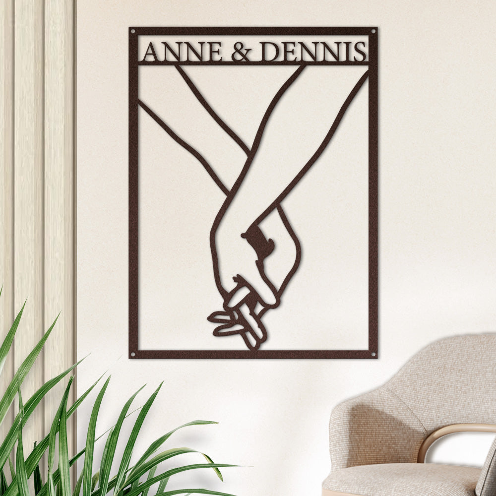 Hochzeitsschild - Hand in Hand