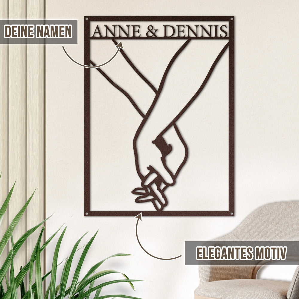 Hochzeitsschild - Hand in Hand