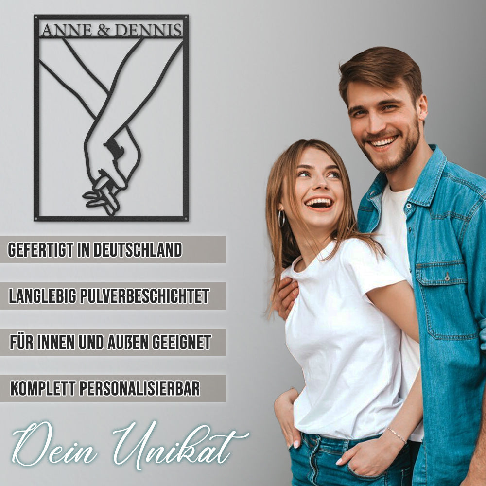 Hochzeitsschild - Hand in Hand