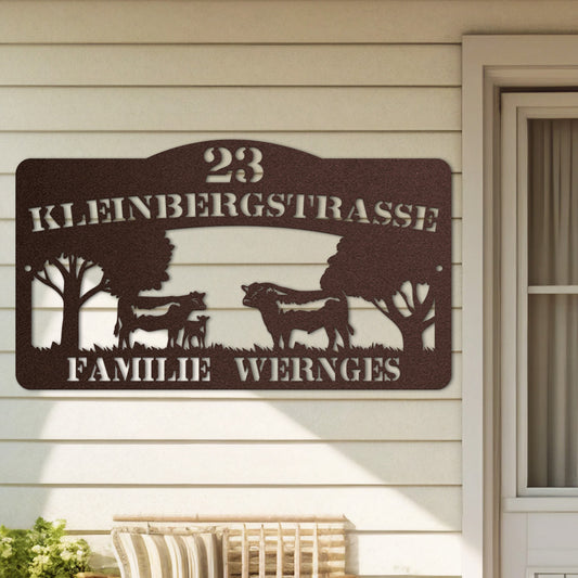 Türschild - Bauernhof (personalisierbar)