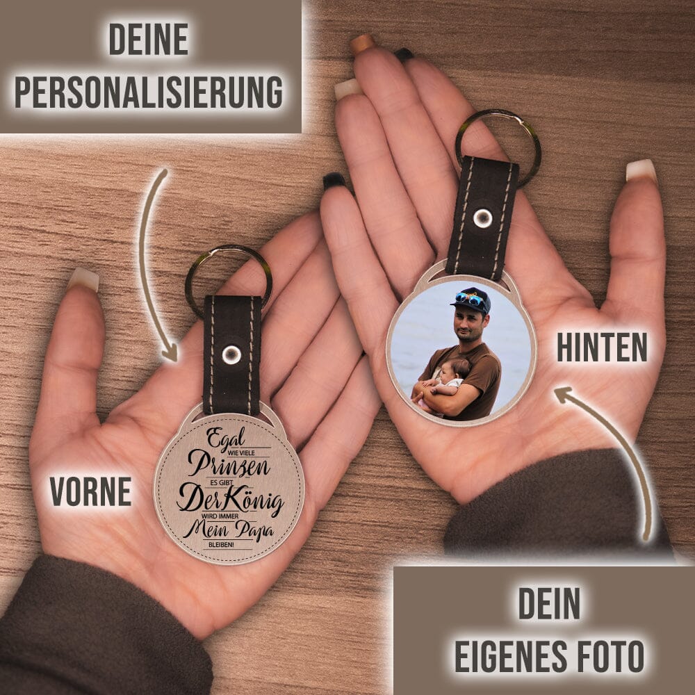 Foto - Schlüsselanhänger - Papa bleibt König! Schlüsselanhänger Craftbrothers