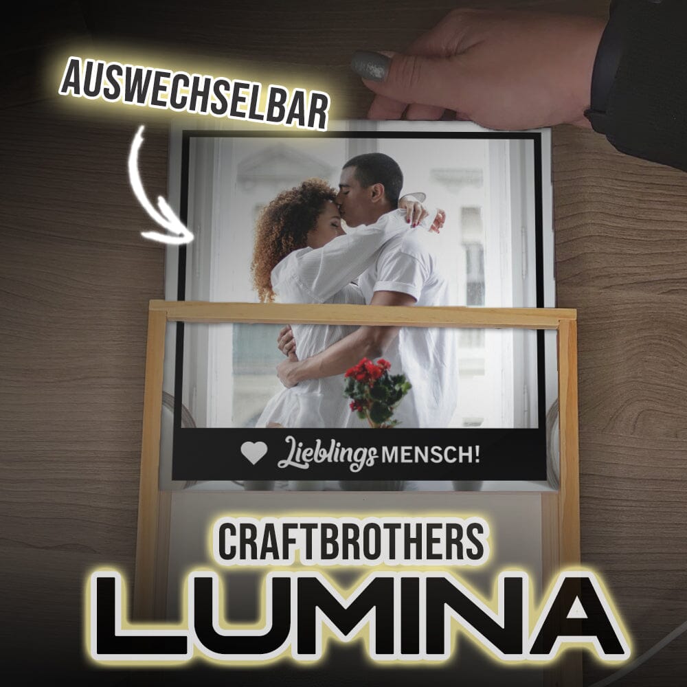 "Craftbrothers Lumina" - Lieblingsmensch Leuchtkasten Craftbrothers