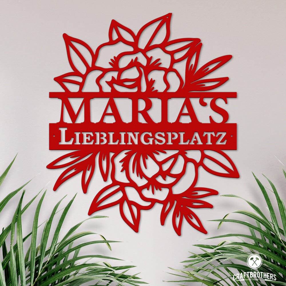 Lieblingsplatz I aus edlem Stahl (personalisierbar) Craftbrothers