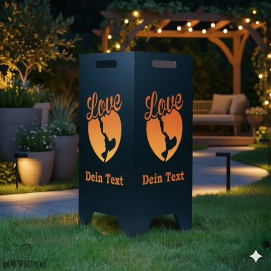 Feuertonne Love aus edlem Stahl