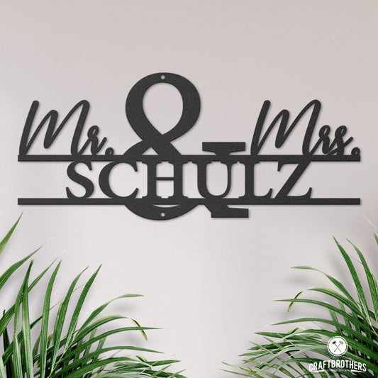 Monogramm Mister und Miss (personalisierbar) Craftbrothers