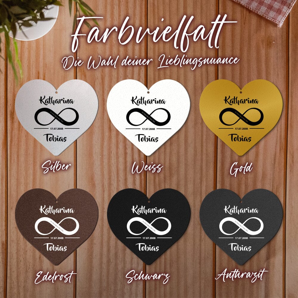 Personalisiertes Herz - ein Leben lang an Deiner Seite Craftbrothers