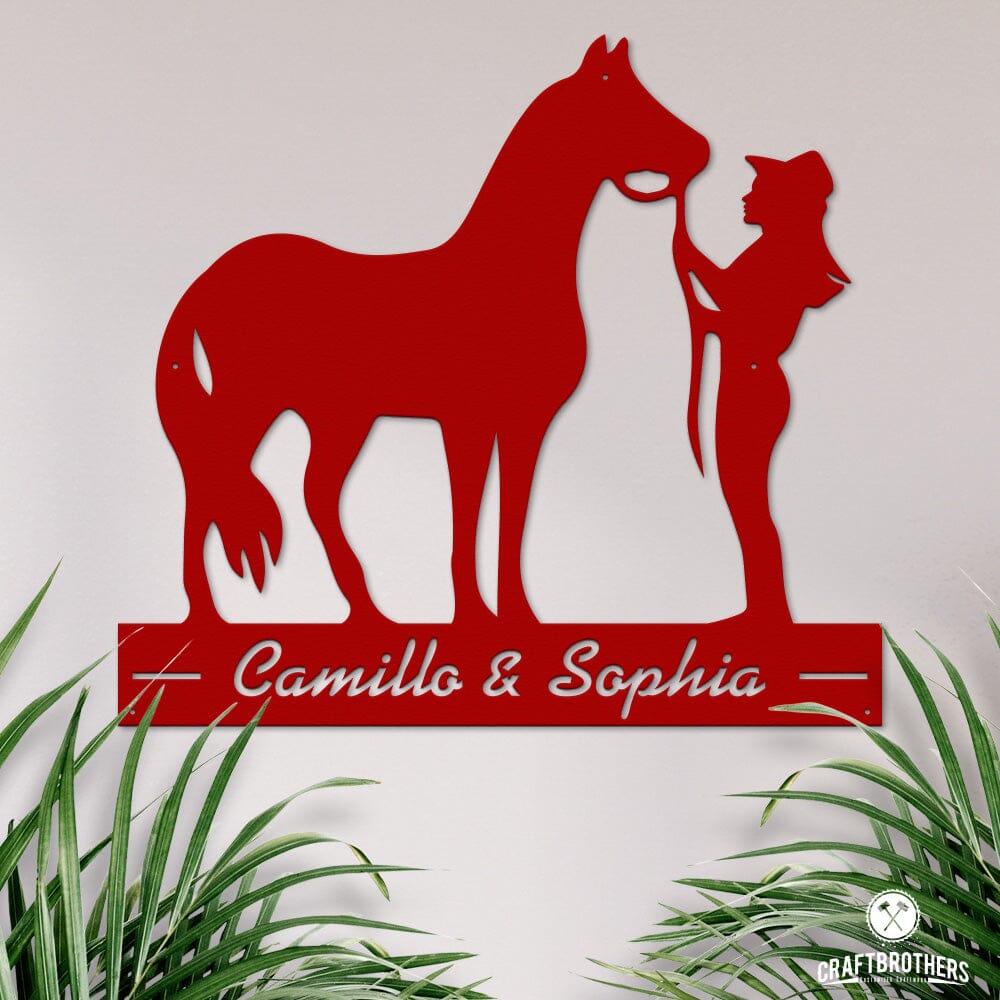 Pferdeschild "Camillo" - personalisierbar Craftbrothers