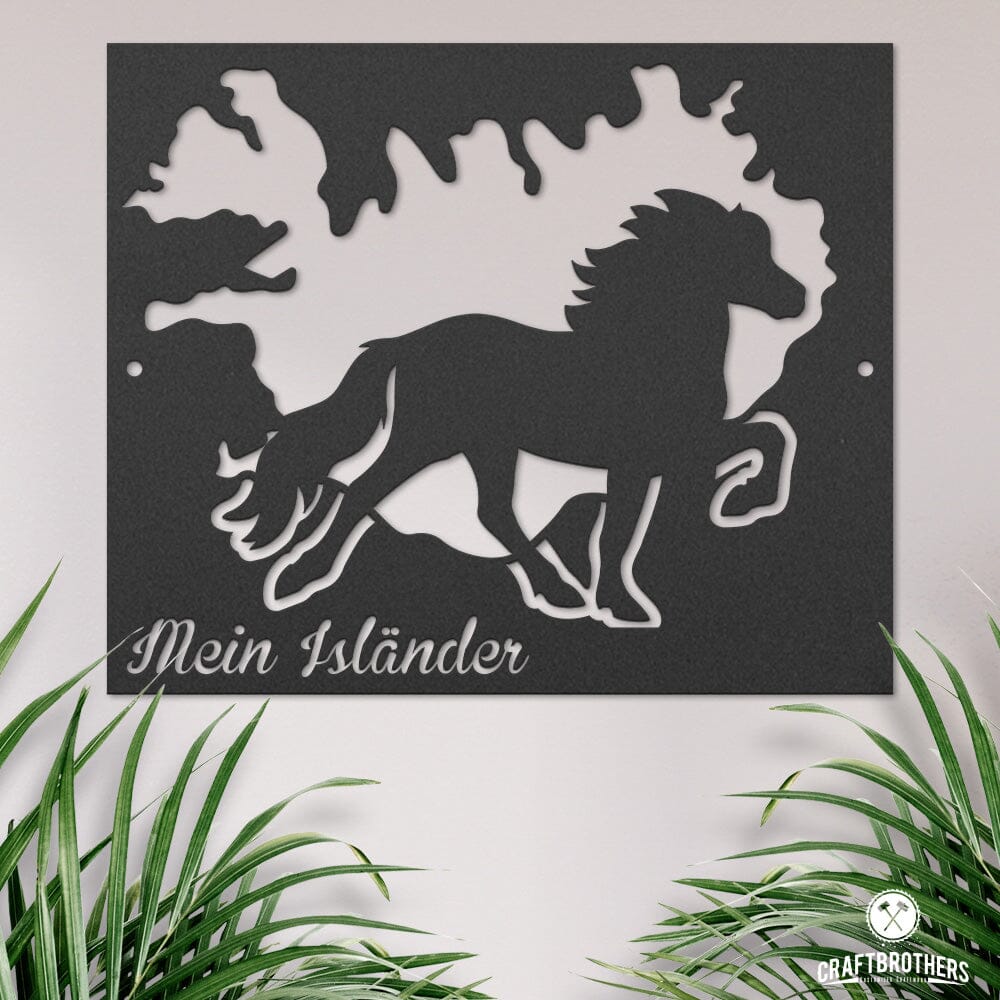 Pferdeschild "Mein Isländer" - personalisierbar Craftbrothers