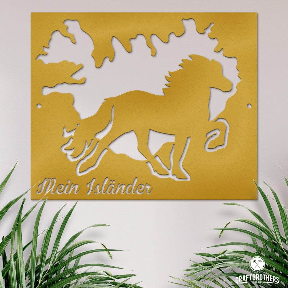 Pferdeschild "Mein Isländer" - personalisierbar Craftbrothers