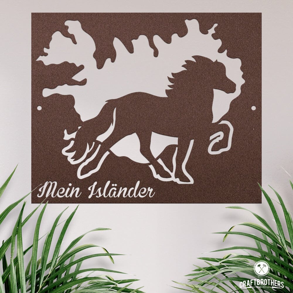 Pferdeschild "Mein Isländer" - personalisierbar Craftbrothers