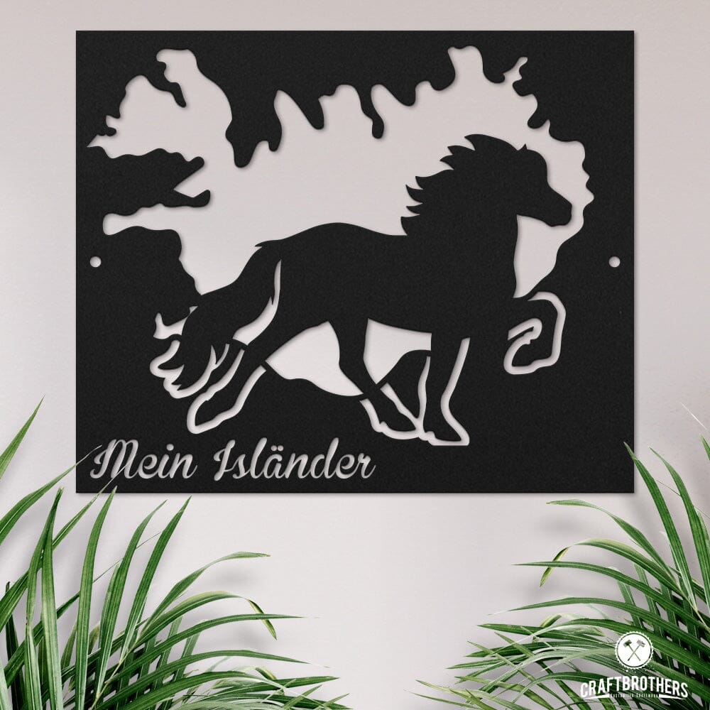 Pferdeschild "Mein Isländer" - personalisierbar Craftbrothers