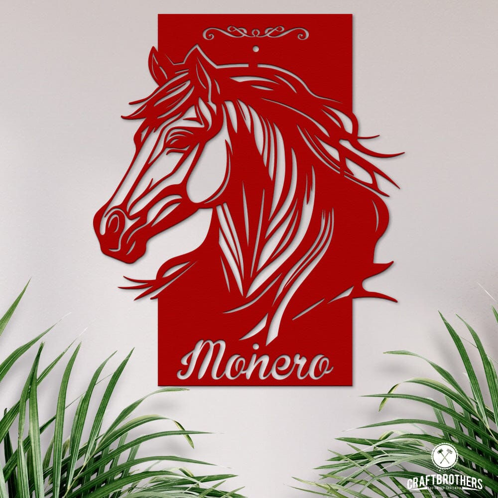Pferdeschild "Monero" - personalisierbar Craftbrothers