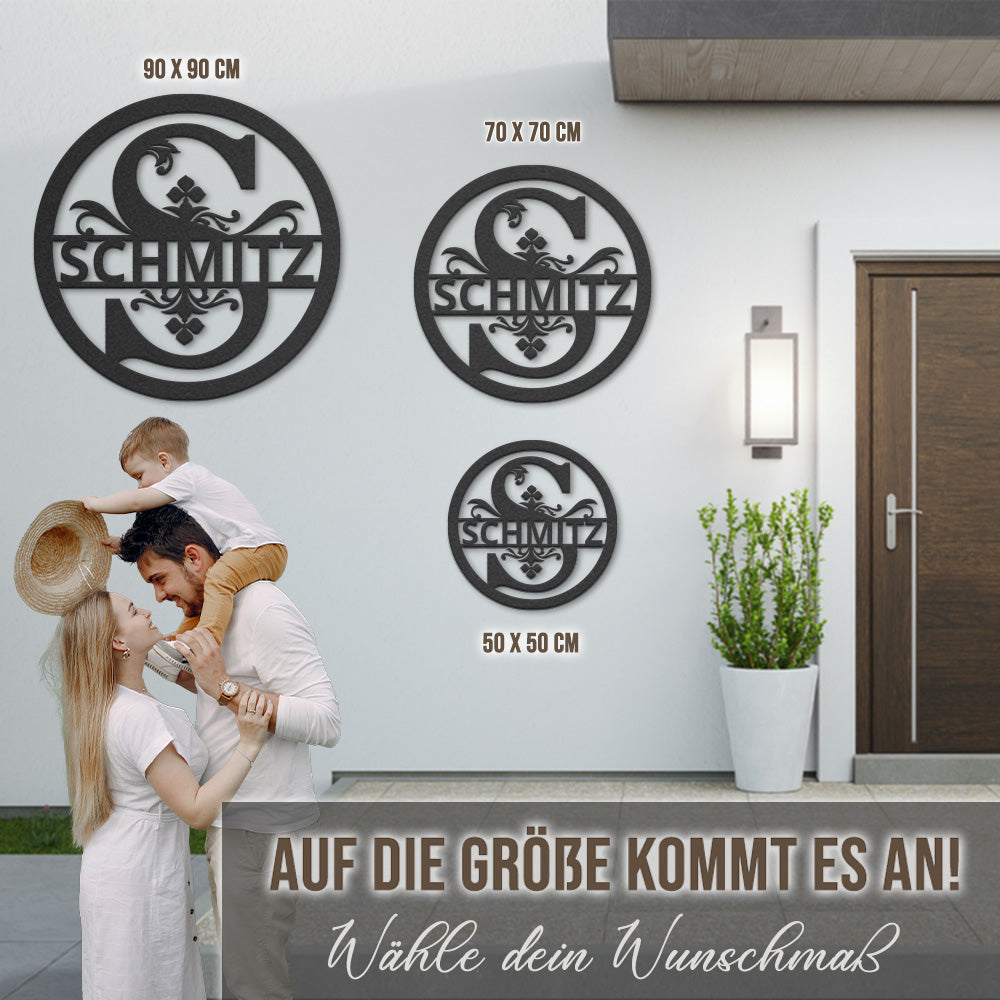 Rund-Monogramm - Classic aus edlem Stahl (personalisierbar)