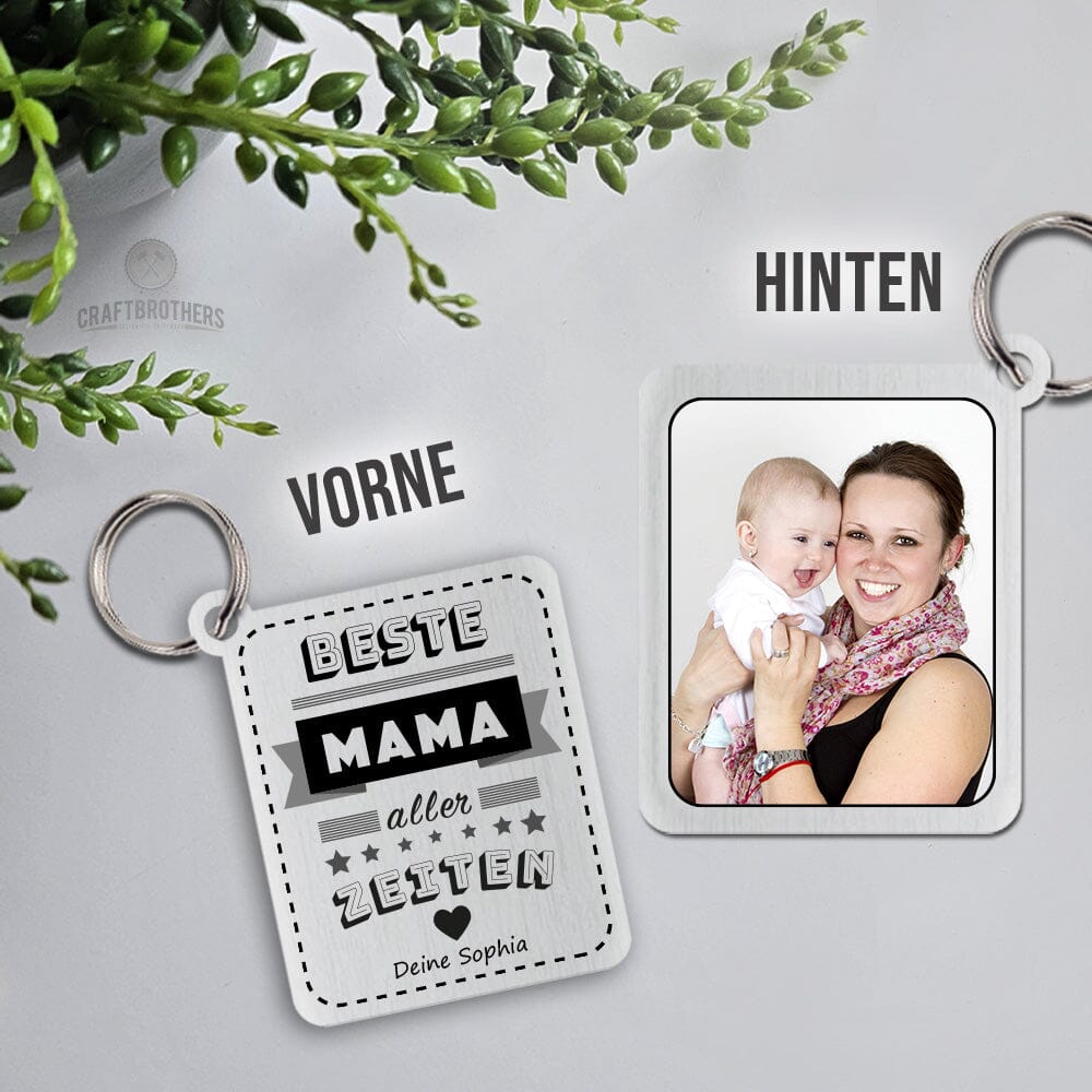 Schlüsselanhänger New Style - Beste Mama aller Zeiten Craftbrothers