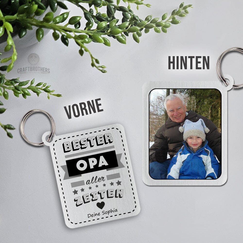 Schlüsselanhänger New Style - Bester Opa aller Zeiten Craftbrothers