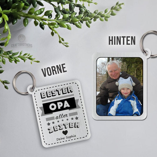 Schlüsselanhänger New Style - Bester Opa aller Zeiten Craftbrothers