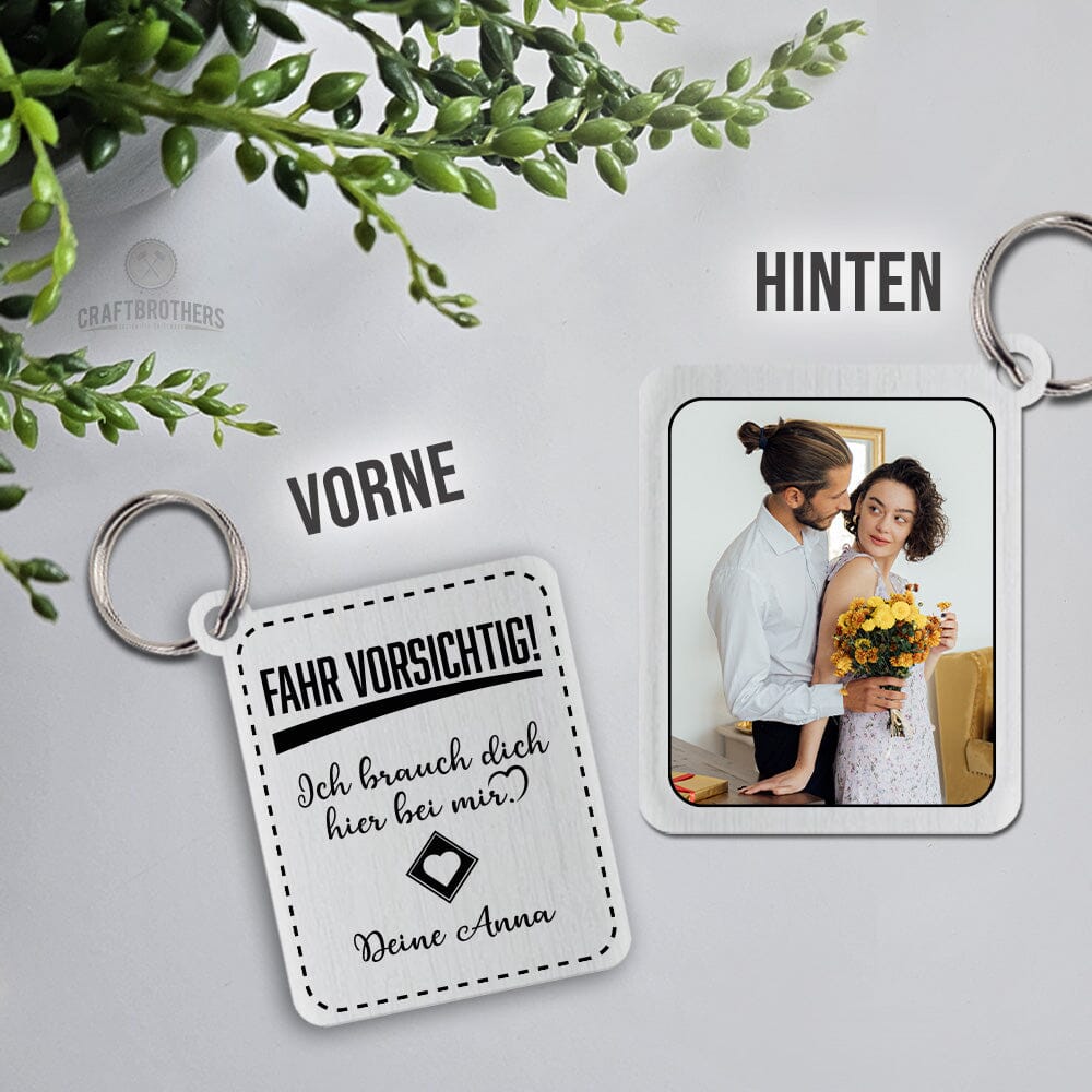 Schlüsselanhänger New Style - Fahr vorsichtig Craftbrothers