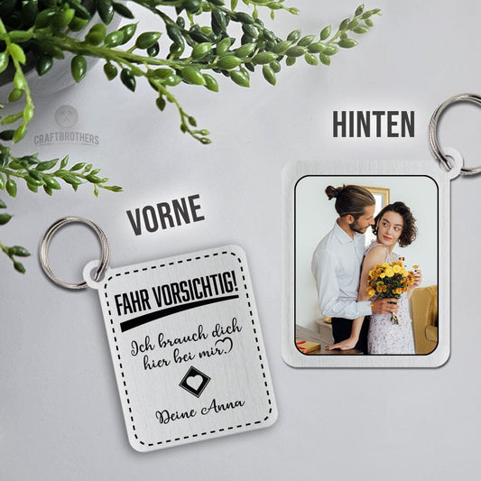 Schlüsselanhänger New Style - Fahr vorsichtig Craftbrothers