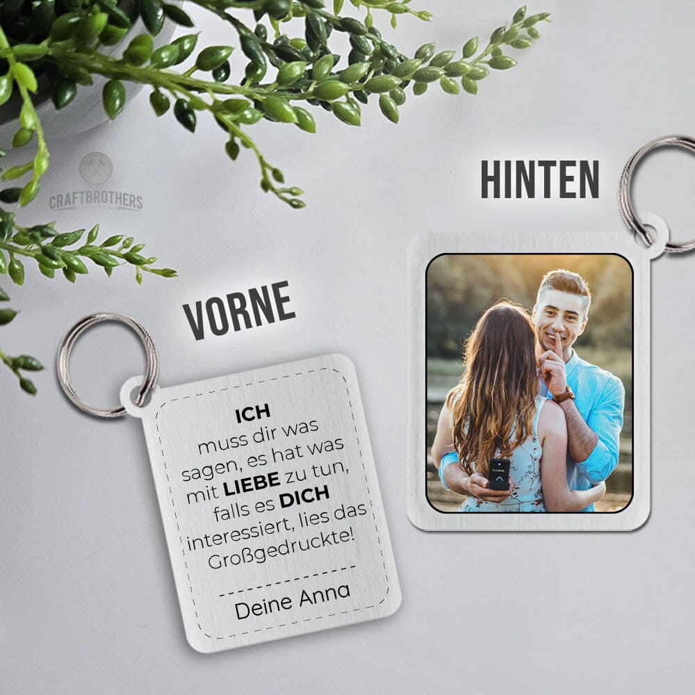 Schlüsselanhänger New Style - Versteckte Botschaft (Ich liebe dich) Craftbrothers