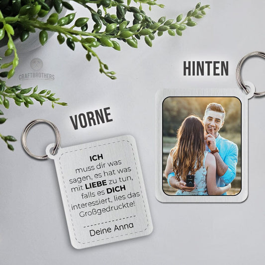 Schlüsselanhänger New Style - Versteckte Botschaft (Ich liebe dich) Craftbrothers
