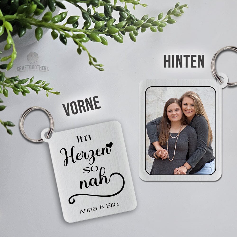 Schlüsselanhänger New Style - Im Herzen so nah Craftbrothers
