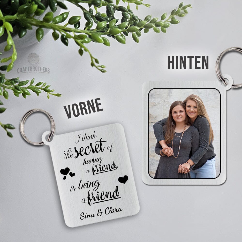 Schlüsselanhänger New Style - Secret of being a friend Craftbrothers