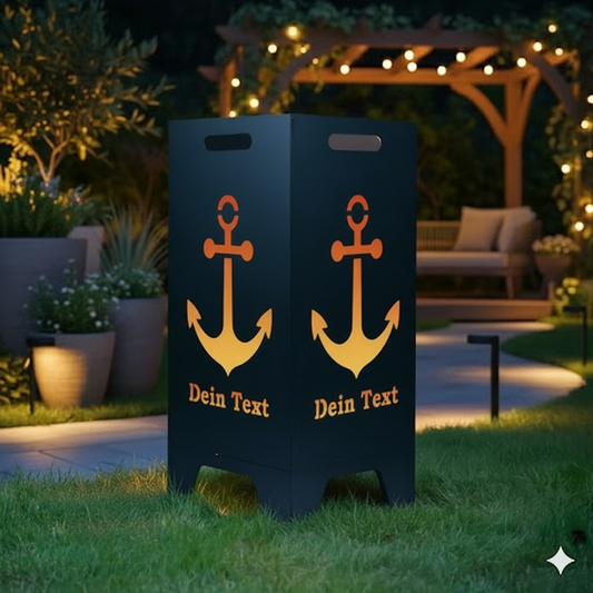 Feuertonne Anker aus edlem Stahl