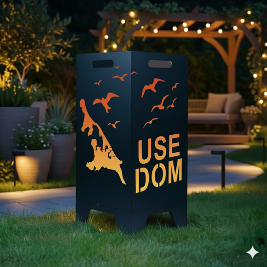 Feuertonne Usedom aus edlem Stahl