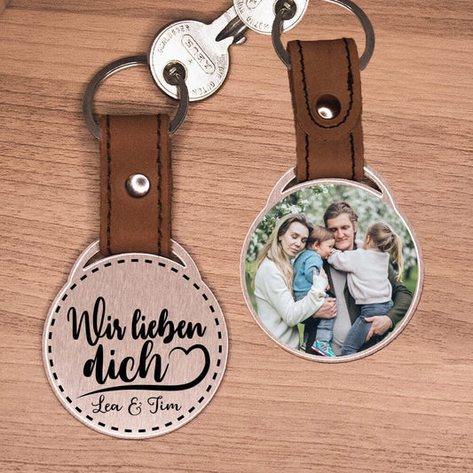 Foto - Schlüsselanhänger - Wir lieben dich - zum Vatertag Schlüsselanhänger Craftbrothers