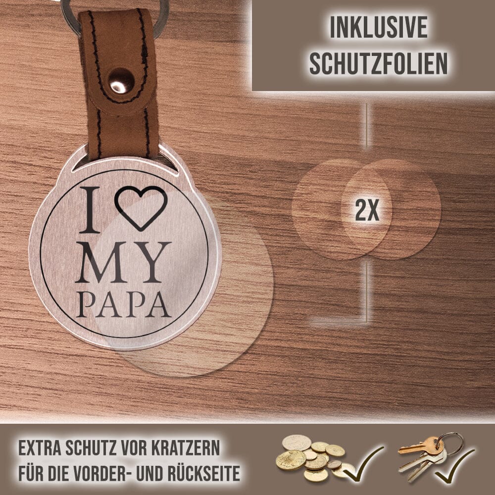 Foto - Schlüsselanhänger - I love my Papa! 2 Schlüsselanhänger Craftbrothers