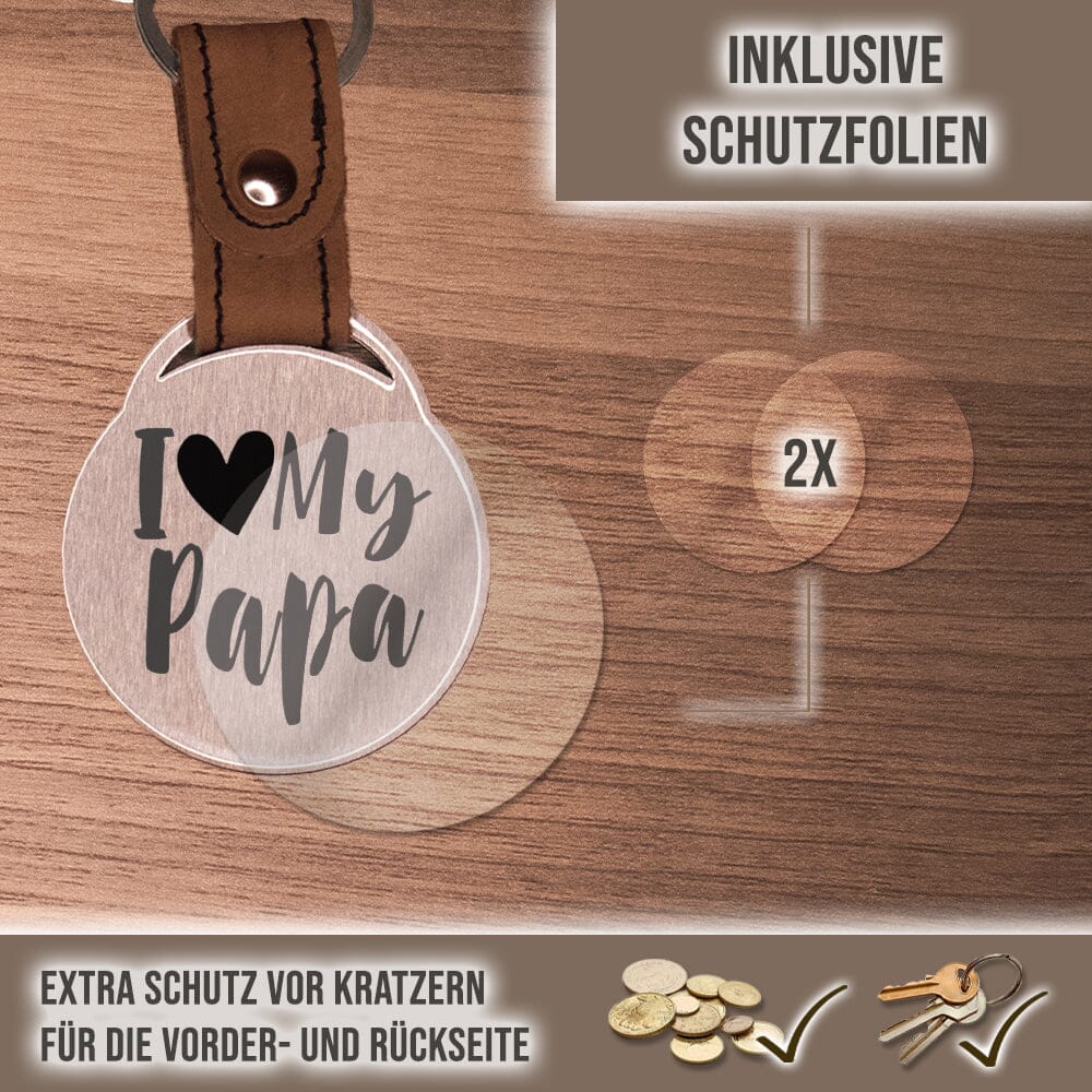Foto - Schlüsselanhänger - I love my Papa! Schlüsselanhänger Craftbrothers