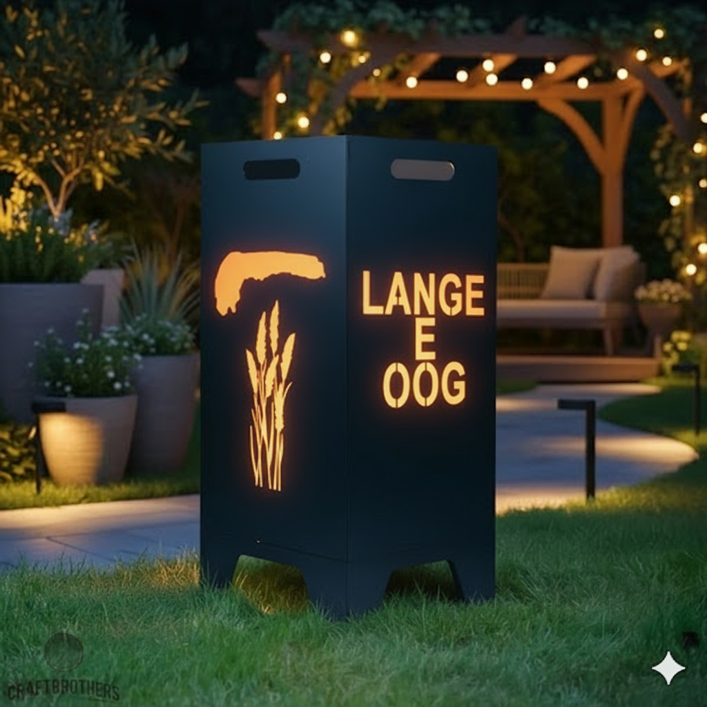 Feuertonne Langeoog aus edlem Stahl