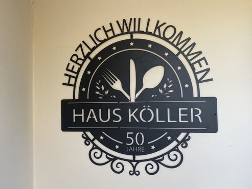 Individuelles Metallschild Türschild Craftbrothers