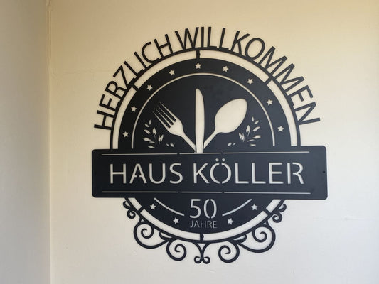 Individuelles Metallschild Türschild Craftbrothers