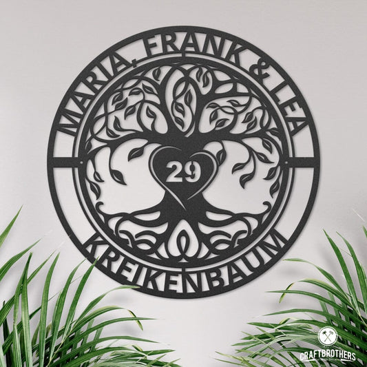 Tree of Life - Lebensbaum mit Rahmen Regular Craftbrothers