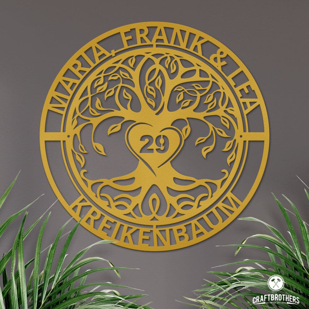 Tree of Life - Lebensbaum mit Rahmen Regular Craftbrothers