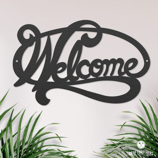 Welcome Schriftzug Regular Craftbrothers