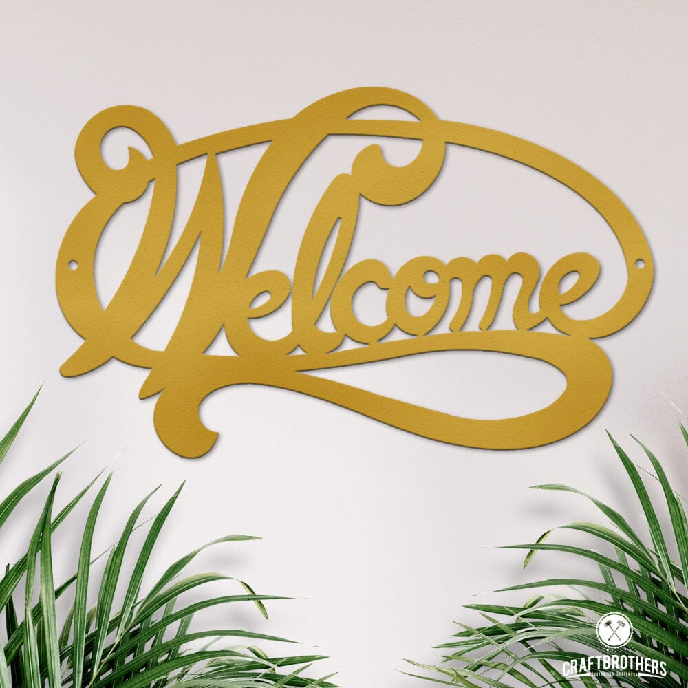 Welcome Schriftzug Regular Craftbrothers