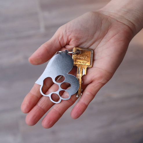 Personalisierbarer Dog Love Schlüsselanhänger für Hundeliebhaber Regular Herzau 