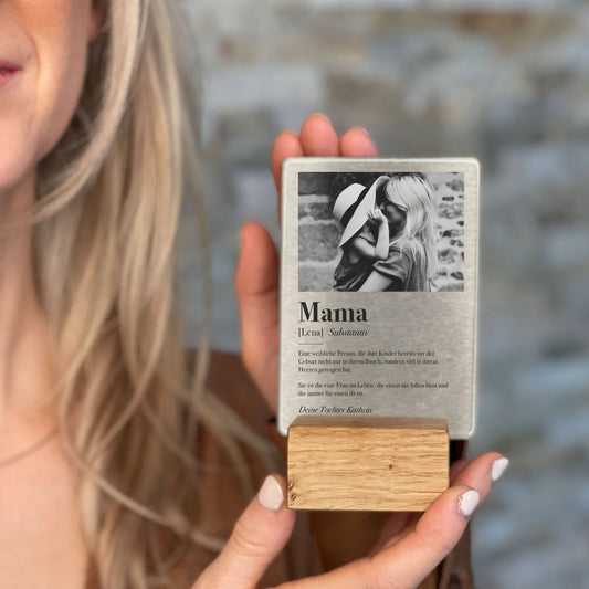 Little Message - Muttertag "Substantiv Mama mit Foto" Craftbrothers