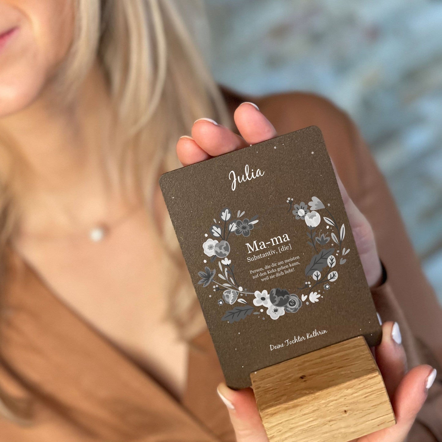 Little Message - Muttertag "Substantiv Mama Blumenkranz" Craftbrothers
