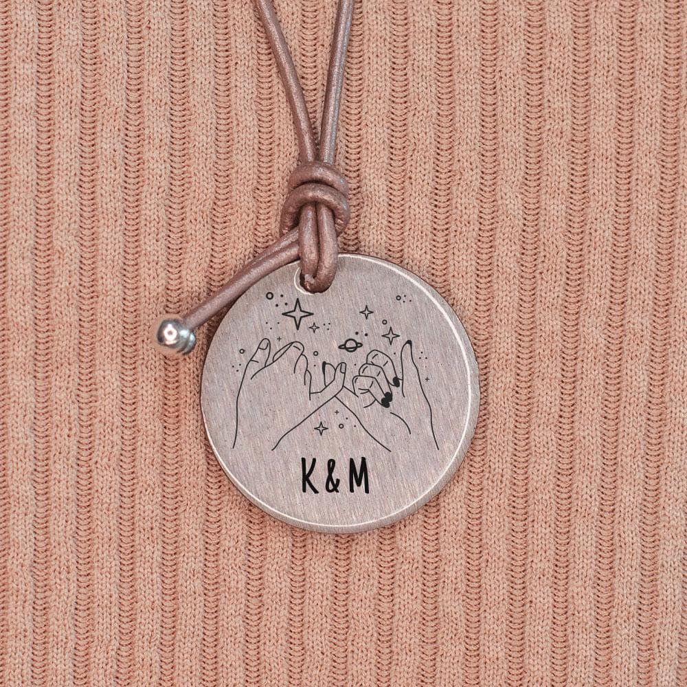 personalisierbare Halskette "Hände" Craftbrothers