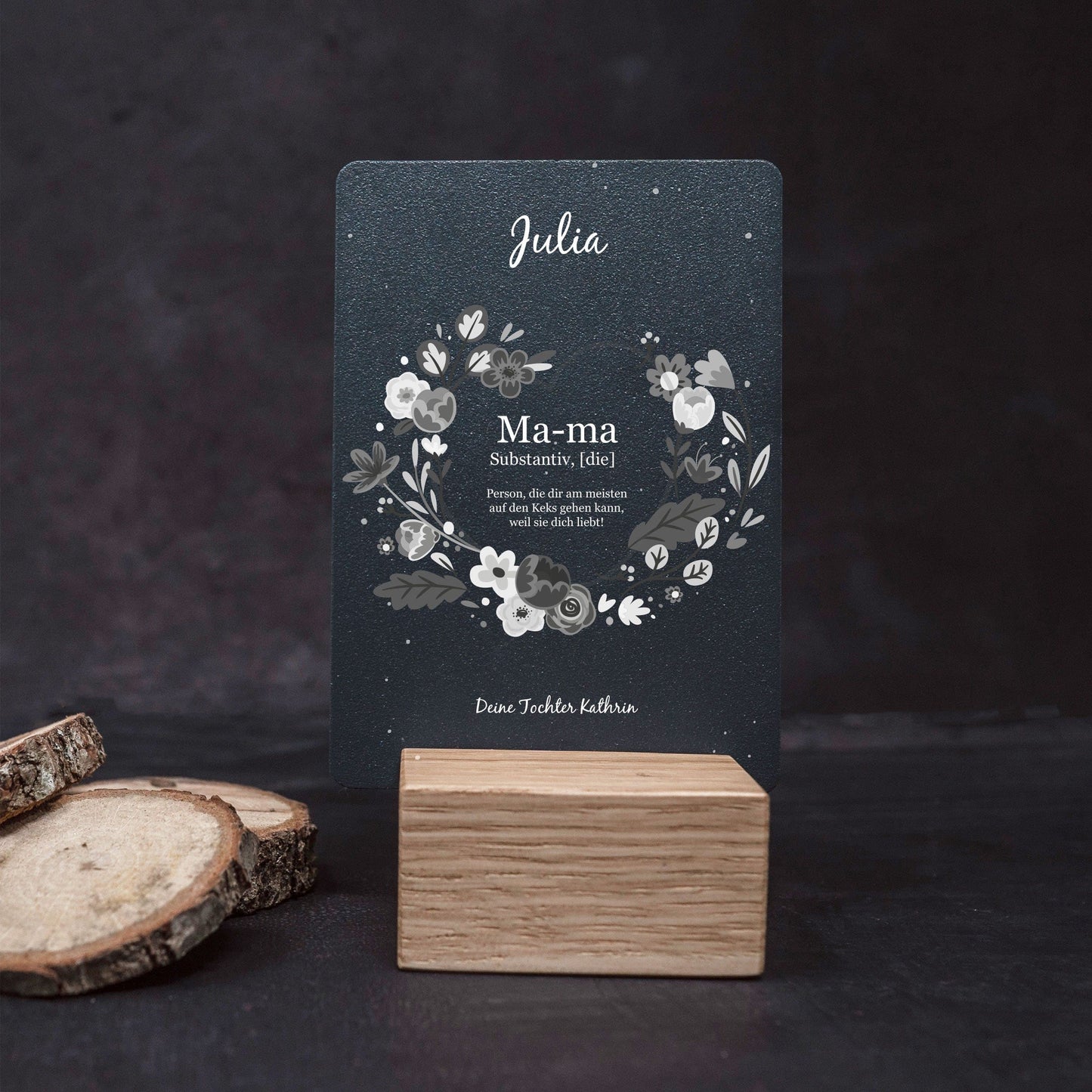 Little Message - Muttertag "Substantiv Mama Blumenkranz" Craftbrothers