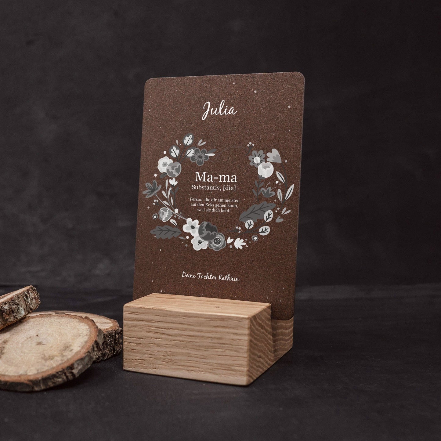 Little Message - Muttertag "Substantiv Mama Blumenkranz" Craftbrothers