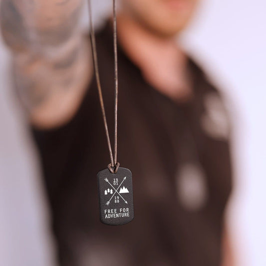 personalisierbare Halskette für Männer "Adventure" Craftbrothers