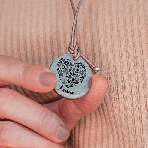 personalisierbare Halskette "Herz" Craftbrothers