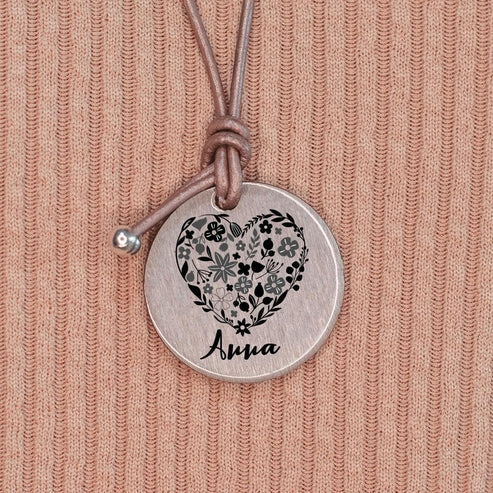 personalisierbare Halskette "Herz" Craftbrothers