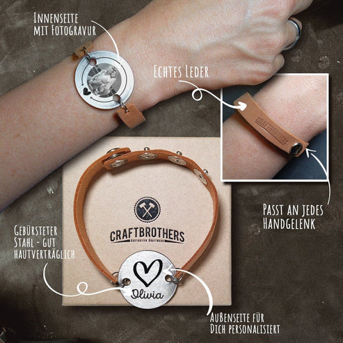 personalisierbares Armband "Heart" Armband Herzau 